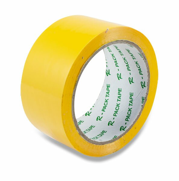 Barevná samolepicí páska Reas Pack, 48 mm x 66 m žlutá