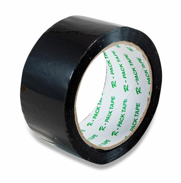 Barevná samolepicí páska Reas Pack, 48 mm x 66 m černá