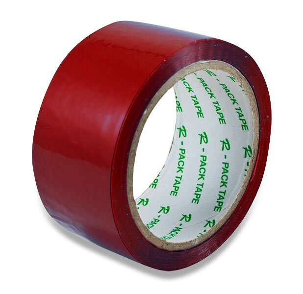 Barevná samolepicí páska Reas Pack, 48 mm x 66 m červená