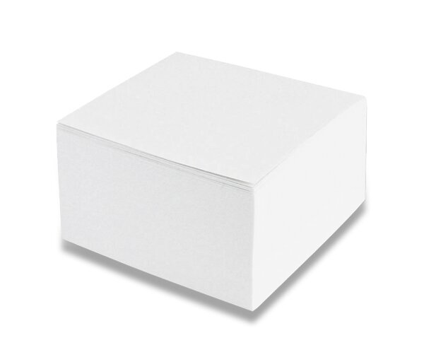 Poznámkový bloček - 9x9x5 cm, 500 l., bílý