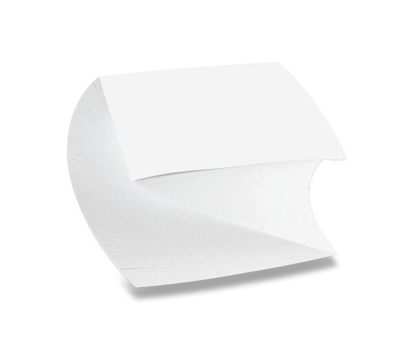 Poznámkový bloček spirála - lepený 90 × 90 × 50 mm, 500 listů 