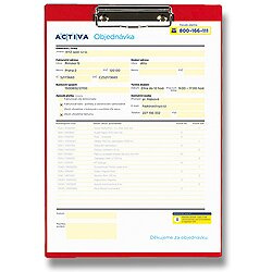 Psací podložka Titan červená