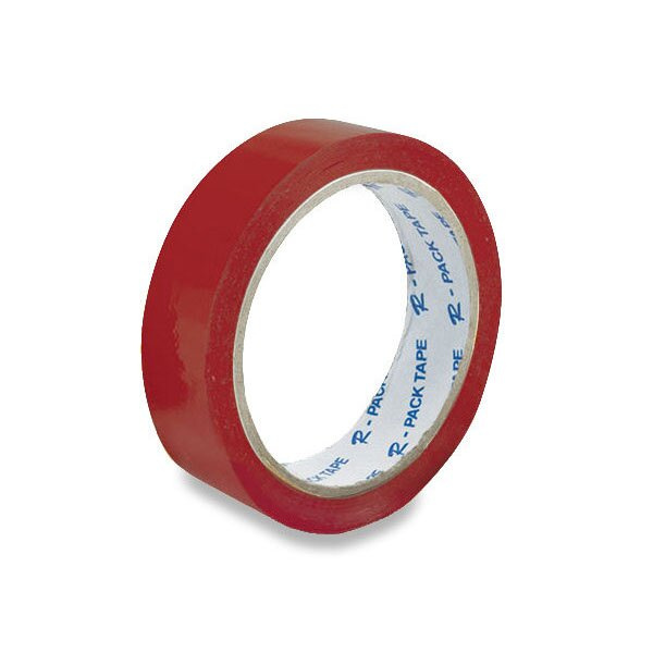 Samolepicí páska Reas Pack, 24 mm x 66 m červená