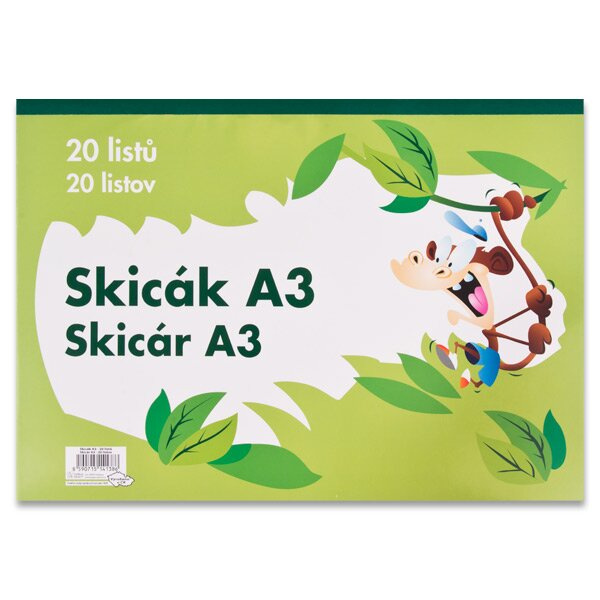 Skicák A3 140 g, 20 listů