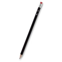 OA Pencil Black - obyčejná tužka s pryží - HB, 12 ks