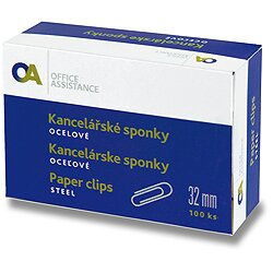 OA - kancelářské sponky - 32 mm, 100 ks