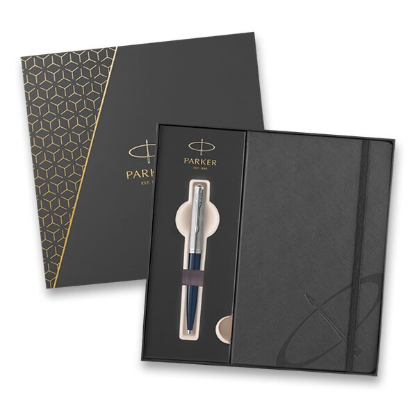 Parker 51 Midnight Blue CT - kuličkové pero, dárková kazeta se zápisníkem