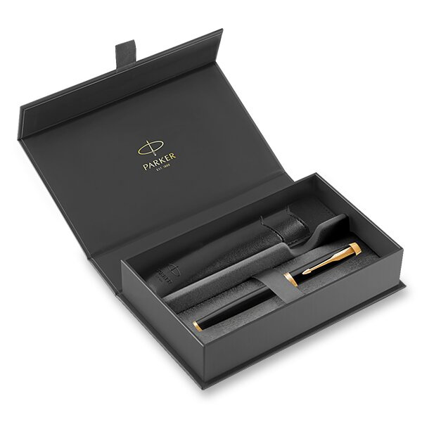Parker IM Black GT roller, dárková sada s pouzdrem