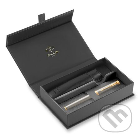 Parker IM Brushed Metal GT roller, dárková sada s pouzdrem