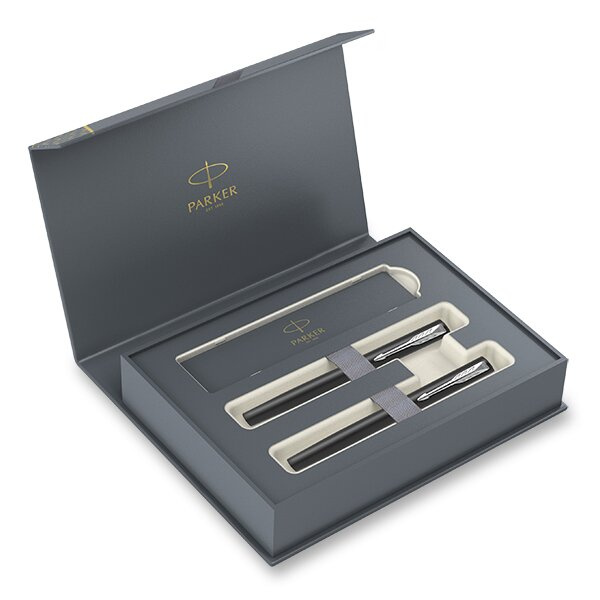 Parker Vector XL Black DUO box - sada plnicí pero a roller