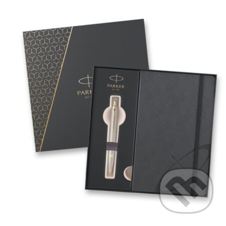 Parker IM Monochrome Champagne - dárková kazeta kuličkové pero a zápisník