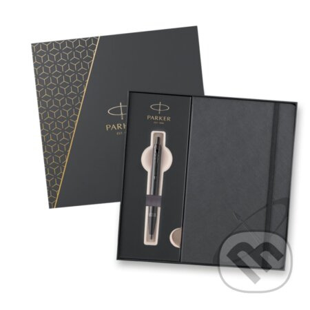 Parker IM Monochrome Titanium kuličkové pero, dárková sada se zápisníkem