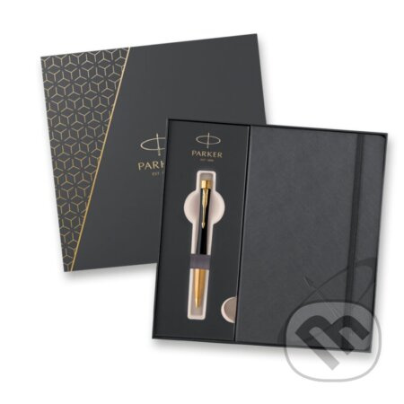 Parker Urban Muted Black GT - dárková kazeta kuličkové pero a zápisník