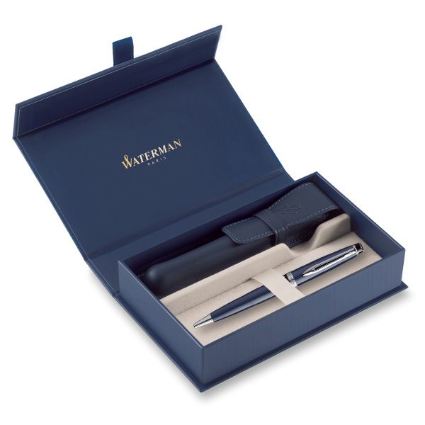 Waterman Expert Core Blue CT kuličkové pero, dárková sada s koženým pouzdrem