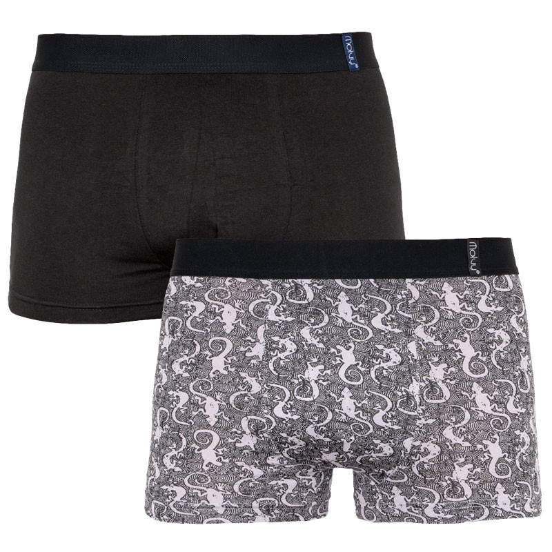 2PACK pánské boxerky Molvy vícebarevné (KP-068-BEU) M, trenky / trenýrky