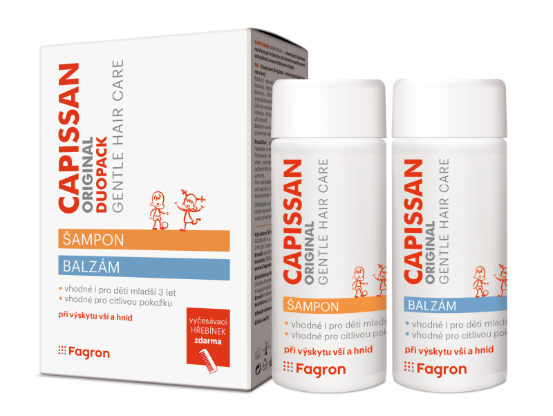 CAPISSAN Original Šampon 200 ml + balzám vši 200 ml