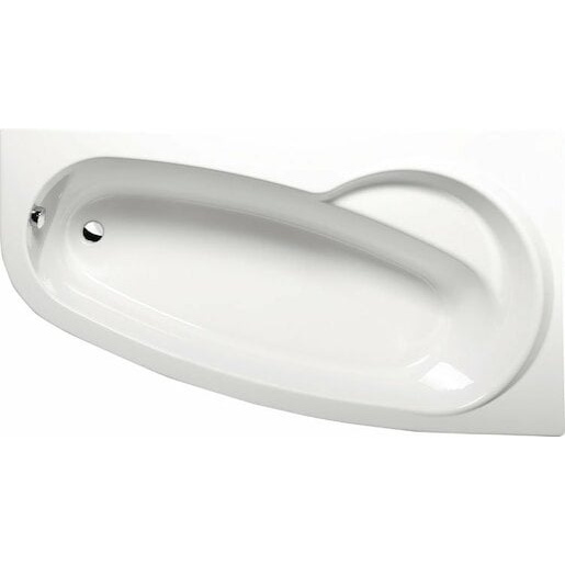 Polysan Naos asymetrická vana 170x100 cm akrylát pravá 09111