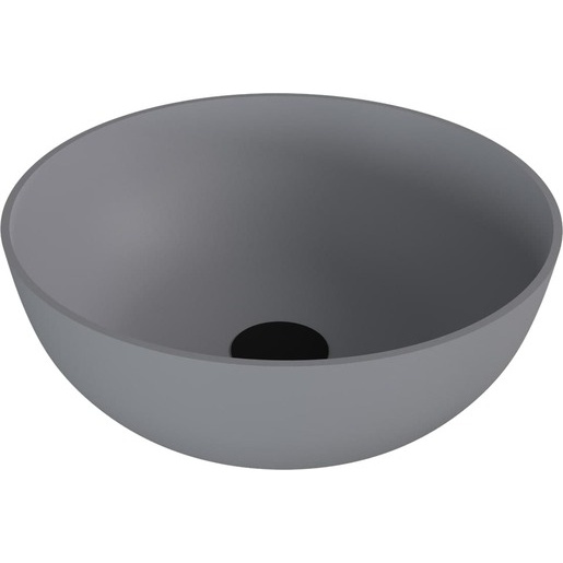 Polysan Banera umyvadlo na desku 39x39 cm šedá matná bez přepadu 14337.31