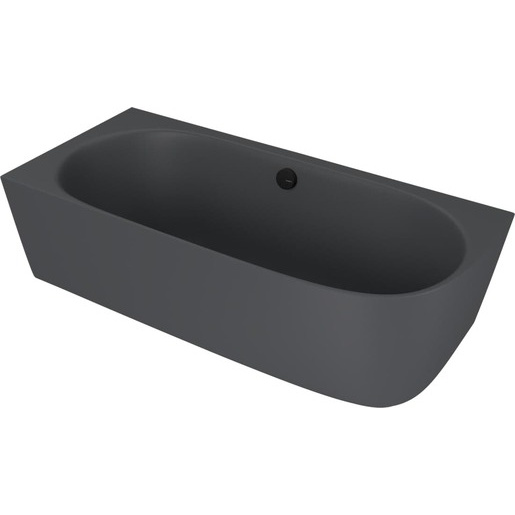 Polysan Sussi volně stojící vana 160x70 cm litý mramor levá antracit 90191L.51