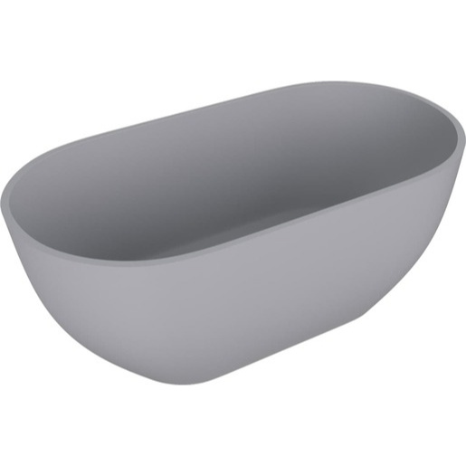 Polysan Reduta volně stojící vana 171x81 cm litý mramor levá i pravá šedá matná 71842.31