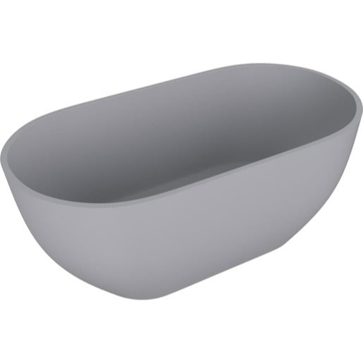 Polysan Reduta volně stojící vana 150x75 cm litý mramor levá i pravá šedá matná 71843.31