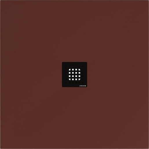 Polysan Flexia sprchová vanička čtvercová 90x90 cm litý mramor hnědá 71546.71