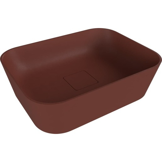 Polysan Banera umyvadlo na desku 49,5x34,5 cm hnědá mat bez přepadu 14596.71