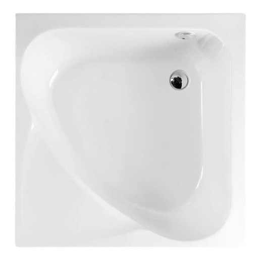 Polysan CARMEN hluboká sprchová vanička, čtverec 90x90x30cm, bílá,29611