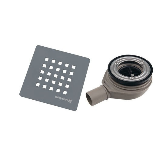 Sifon k vaničce k vaničce DN40 Polysan Treneca šedá plast 84999.31