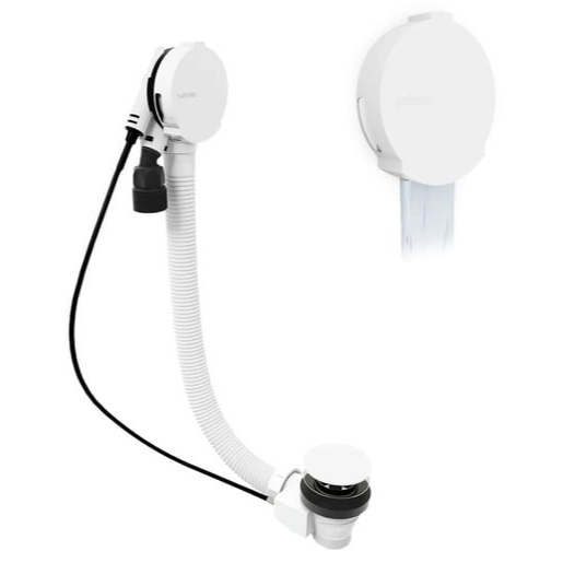 Polysan Marble vanový automat bílá abs/mosaz 11052.10