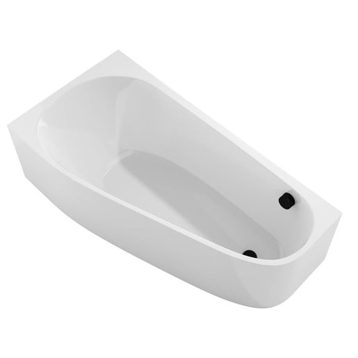 Polysan PROJEKTA L MONOLITH asymetrická vana 156x77 cm akrylát levá 20111M