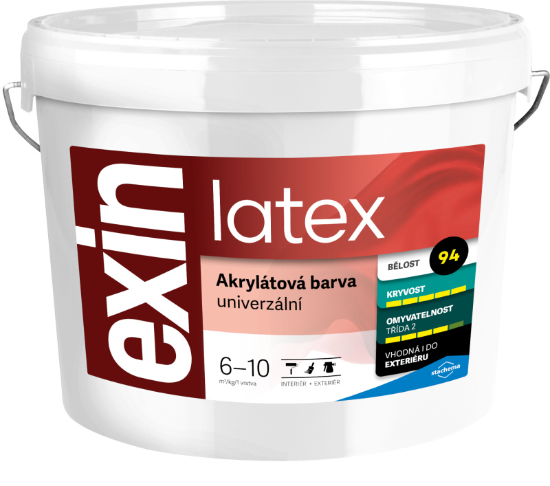 Barva akrylátová Stachema EXIN LATEX bílá 15 kg