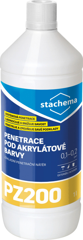 Penetrace akrylátová Stachema PZ200 mléčně bílá 1 l