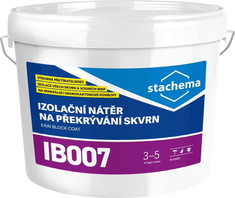 Nátěr k zakrývání skvrn Stachema IB007 bílá 4 kg