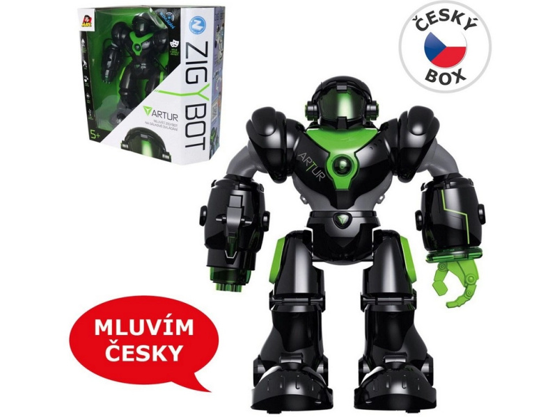 Mluvící robot Artur z vesmírné posádky Zigybotů