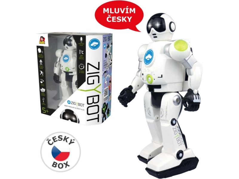 Interaktivní robot Zigy černá