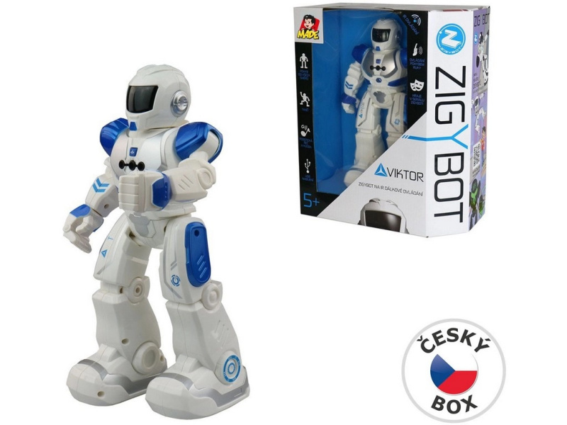 Modrý Robot Viktor na IR dálkové ovládání