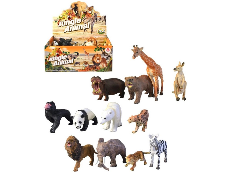 Zvířátka Safari 12 ks