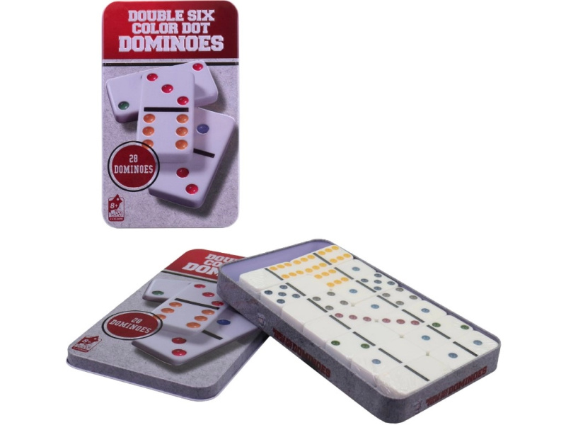 Domino v kovovém boxu pro děti