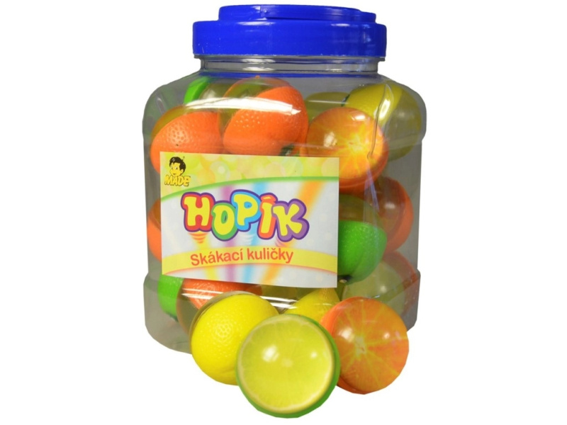 Hopskulky Pomeranč, Citron, Limeta 4cm, 26 ks