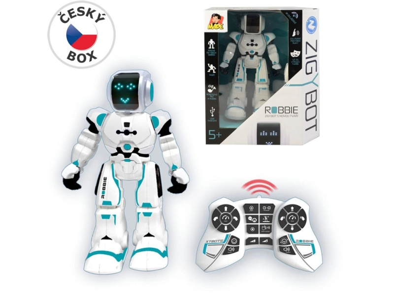 MaDe Robbie Zigybot robotický kamarád na IR ovládání