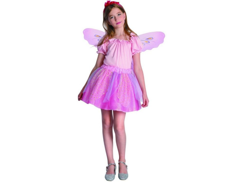 Kostým víla pro karneval pro děti 110-120 cm