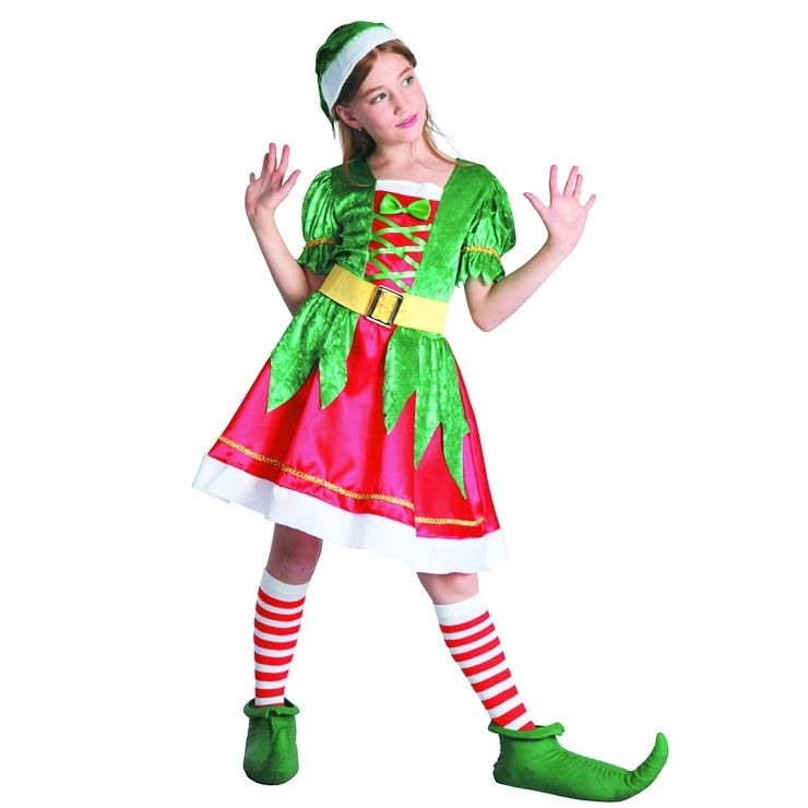 karnevalový kostým skřítkova žena pro děti 110–120 cm