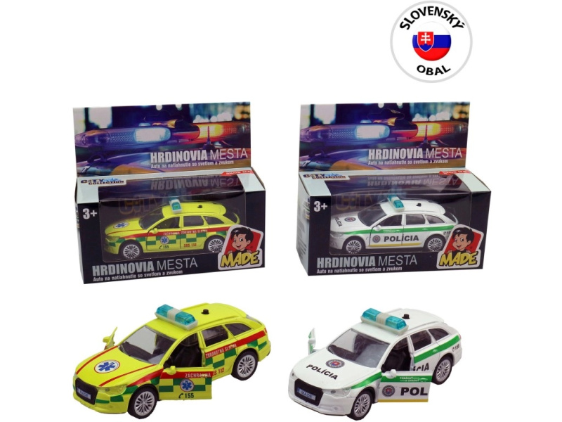 Auto City Collection SK 11 cm pullback Záchranná zdravotná služba