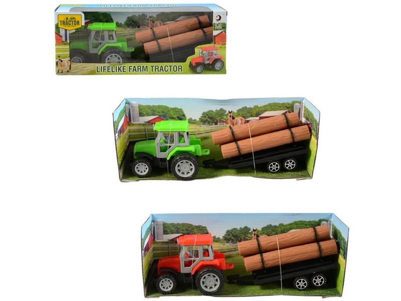 Traktor s přívěsem na setrvačník