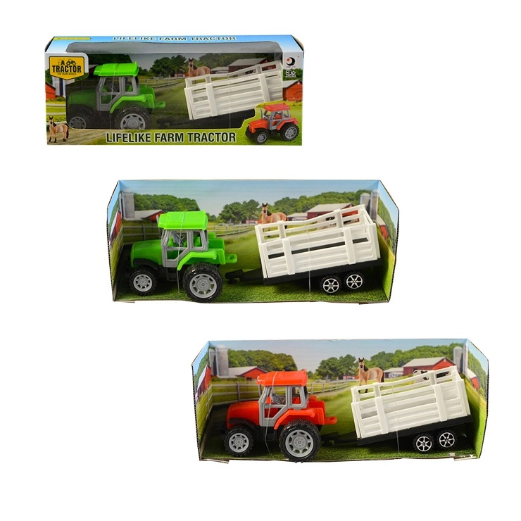 traktor s přívěsem na setrvačník