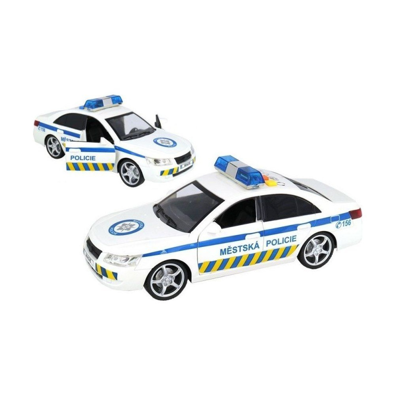Auto městské policie s hlasem