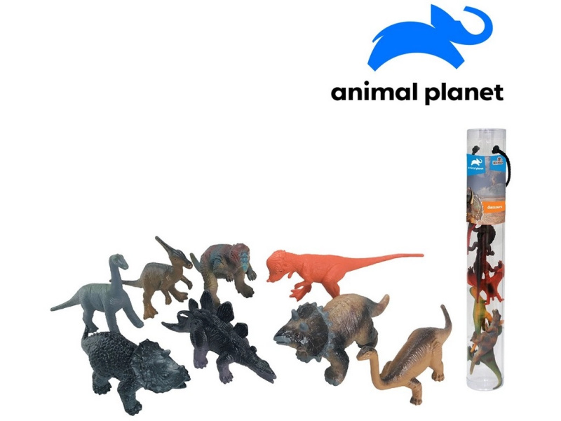 Zvířátka dinosauři v tubě 8 ks