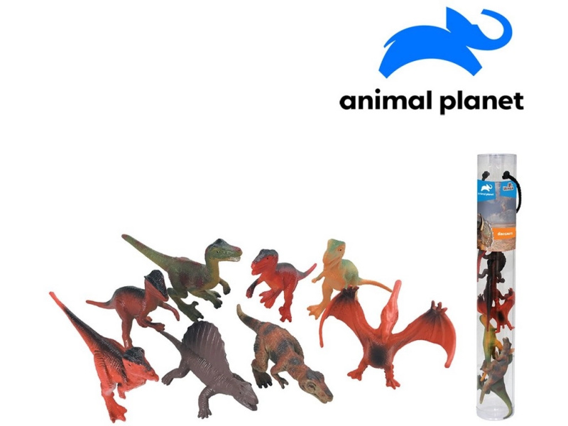 Zvířátka v tubě Dinosauři pro mobilní aplikaci, 8 ks