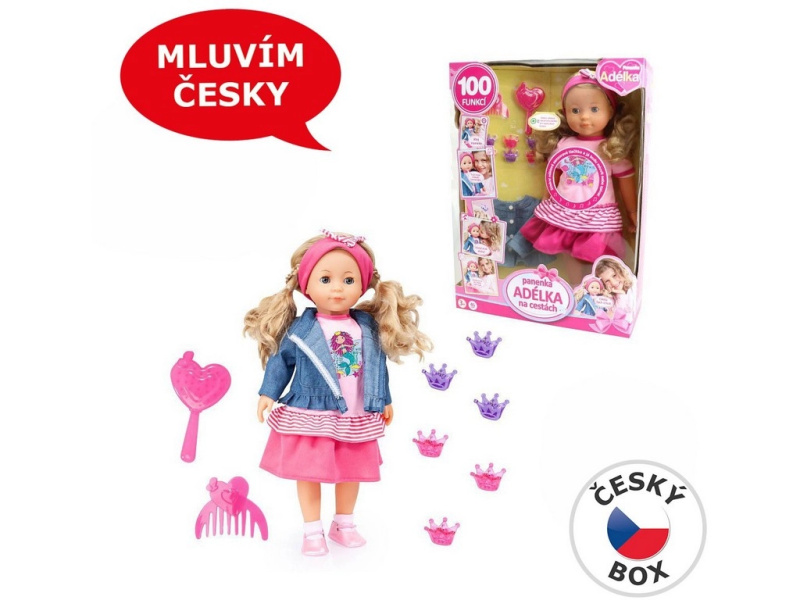 Panenka Adélka 100 vět 42 cm